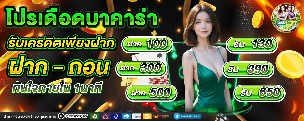 เกมสล็อตเครดิตฟรี ไม่มี เงื่อนไข - แบนเนอร์โปรโมชั่น